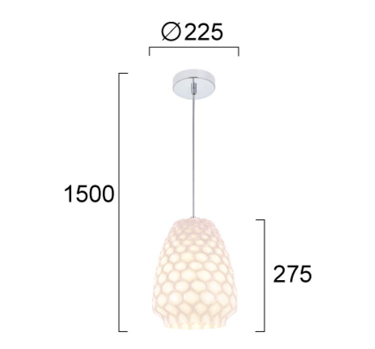 Подвесной светильник Pendant Light White D:225 Felicia3